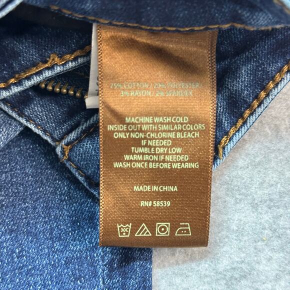 Kut From The Kloth Jeans Distressed Skinny Ankle Jeans WMNS 10 Med Wash MidRise - Picture 5 of 10